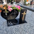 ZNICZ Led Statuetka NA CMENTARZ GRÓB DUŻA Lampka lampion Efekt płomienia