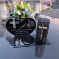 ZNICZ Led Statuetka NA CMENTARZ GRÓB DUŻA Lampka lampion Efekt płomienia