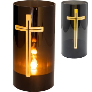 ZNICZ LED lampion na cmentarz efekt płomienia wieczna latarenka na grób