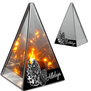 ZNICZ LED efekt płomienia LAMPION na GRÓB cmentarz WIELKANOC PISANKI