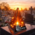 ZNICZ LED efekt płomienia LAMPION na GRÓB cmentarz WIELKANOC PISANKI