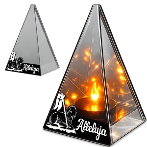 ZNICZ LED efekt płomienia LAMPION na GRÓB cmentarz WIELKANOC BARANEK