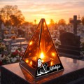 ZNICZ LED efekt płomienia LAMPION na GRÓB cmentarz WIELKANOC BARANEK