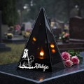 ZNICZ LED efekt płomienia LAMPION na GRÓB cmentarz WIELKANOC BARANEK