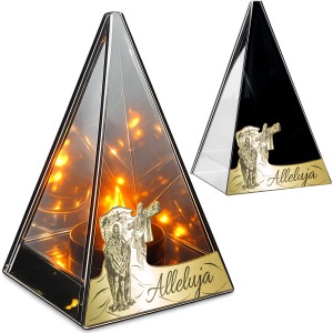 ZNICZ LED efekt płomienia LAMPION na GRÓB cmentarz WIELKANOC JEZUS