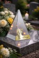 ZNICZ LED efekt płomienia LAMPION na GRÓB cmentarz WIELKANOC JEZUS