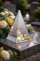 ZNICZ LED efekt płomienia LAMPION na GRÓB cmentarz WIELKANOC BARANEK