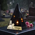 ZNICZ LED efekt płomienia LAMPION na GRÓB cmentarz WIELKANOC BARANEK