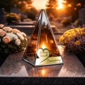 ZNICZ LED efekt płomienia LAMPION na GRÓB cmentarz SZKLANY dla DZIADKA