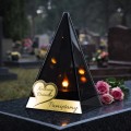 ZNICZ LED efekt płomienia LAMPION na GRÓB cmentarz SZKLANY dla DZIADKA