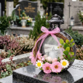 ZNICZ NA WIELKANOC WIELKANOCNY NA GRÓB CMENTARZ LATARENKA LAMPION LED
