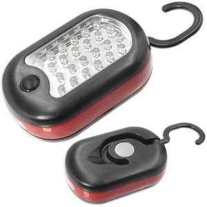 Latarka 27 LED robocza lampa warsztatowa na magnes + wieszak