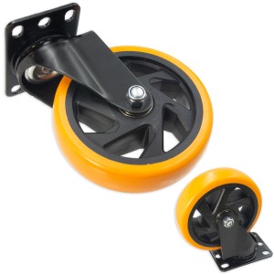 125 MM x 30 MM KÓŁKO MEBLOWE OBROTOWE  SKRĘTNE TRANSPORTOWE