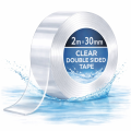 2m x 30mm TAŚMA NANO TAPE DWUSTRONNA WODOODPORNA WIELOKROTNA PRZEZROCZYSTA