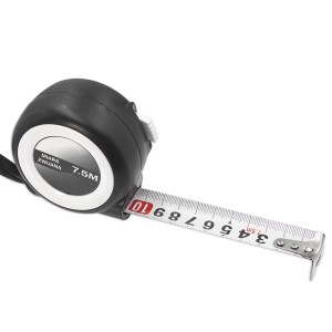 7,5M MIARA ZWIJANA TAŚMA Z AUTO AUTOMATYCZNĄ BLOKADĄ CZYTELNA SKALA