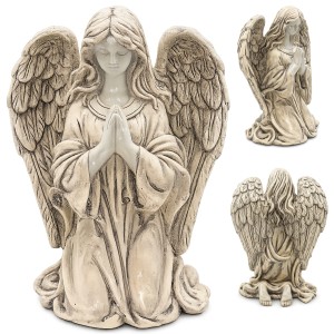 FIGURKA ANIOŁ KLĘCZĄCY Ozdoba Cmentarna 31cm GRÓB dekoracja nagrobna