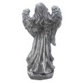 FIGURKA ANIOŁ Grób Duża 50cm Szaro-Biała Ozdoba Cmentarz dekoracja nagrobna