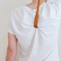 Drapaczka do pleców drewniana bambusowa długa masażer XXL 46 cm karku szyi