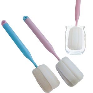 Szczotka do butelek kubków gąbkowa długa 2 szt do mycia słoików