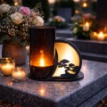 ZNICZ Led Statuetka NA CMENTARZ GRÓB DUŻA Lampka lampion Efekt płomienia