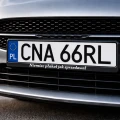 2x Ramka Z NAPISEM pod tablicę rejestracyjną NAPIS TEKST CYTAT IMIĘ czarna