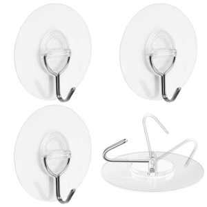 SAMOPRZYLEPNY WIESZAK HAK Przezroczysty HACZYK Ręcznik KUCHNIA Łazienka