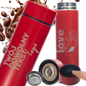 KUBEK TERMICZNY TERMOS do kawy na herbate WŁASNY GRAWER LOGO nadruk PREZENT