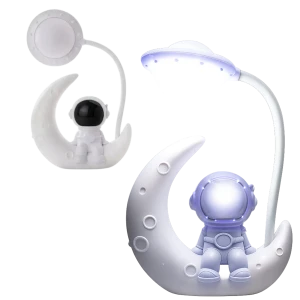Lampka nocna Astronauta LED dla dzieci do pokoju na biurko USB
