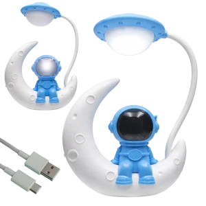 Lampka nocna Astronauta LED dla dzieci do pokoju na biurko USB