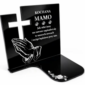 Podstawka Nagrobna pod ZNICZ Personalizowana na Cmentarz Grób Wieczna