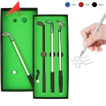 ZESTAW 3 DŁUGOPISÓW DLA GOLFISTY MINI GOLF KIJE DO GOLFA POLE GOLFOWE