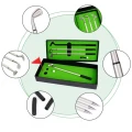 ZESTAW 3 DŁUGOPISÓW DLA GOLFISTY MINI GOLF KIJE DO GOLFA POLE GOLFOWE