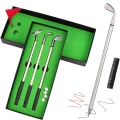 ZESTAW 3 DŁUGOPISÓW DLA GOLFISTY MINI GOLF KIJE DO GOLFA POLE GOLFOWE