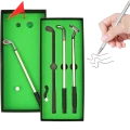 ZESTAW 3 DŁUGOPISÓW DLA GOLFISTY MINI GOLF KIJE DO GOLFA POLE GOLFOWE