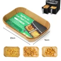 WKŁADY DO FRYTKOWNICY AKCESORIA PAPIER DO PIECZENIA 50 SZT PROSTOKĄT 22x14