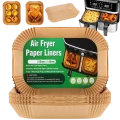 WKŁADY DO FRYTKOWNICY AKCESORIA PAPIER DO PIECZENIA 50 SZT PROSTOKĄT 22x14